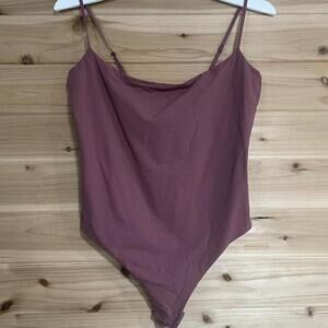 Beet Purple Bodysuit With Adjustable